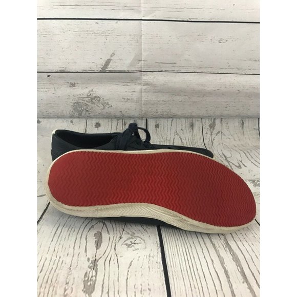 Lacoste Haneda Blue Leather Athletic Casual Shoes - Picture 10 of 11